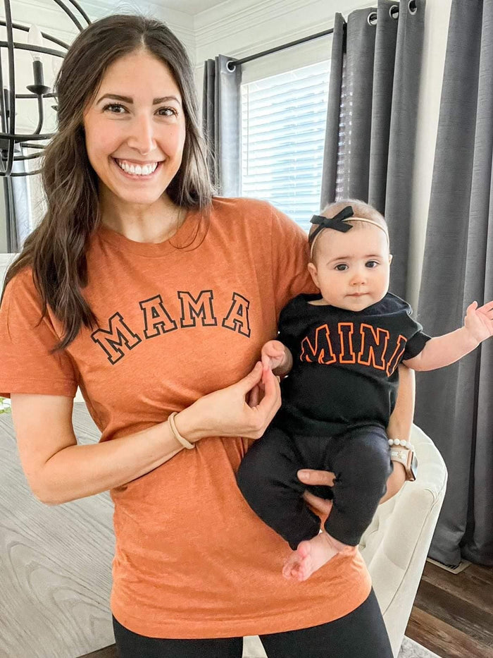 Mama Mini Orange and Black Set
