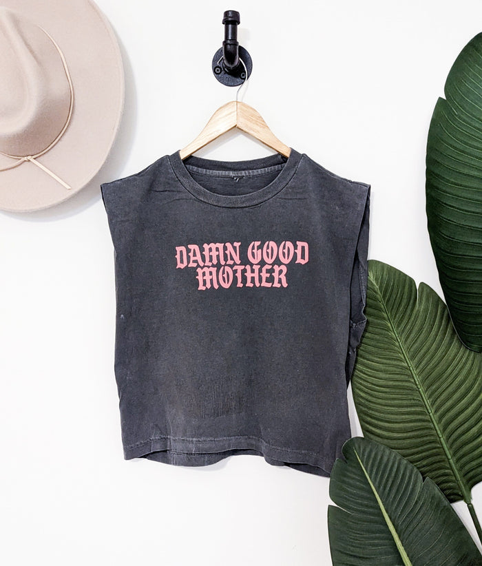 Damn Good Mother Boxy Muscle Tee