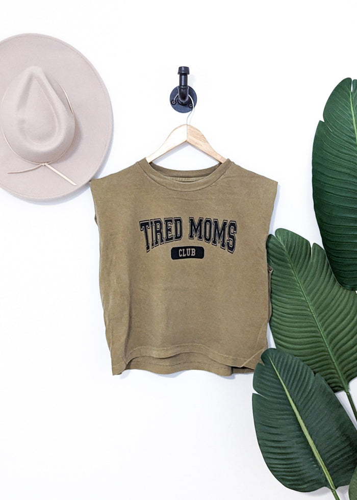 Tired Moms Club Boxy Muscle Tee