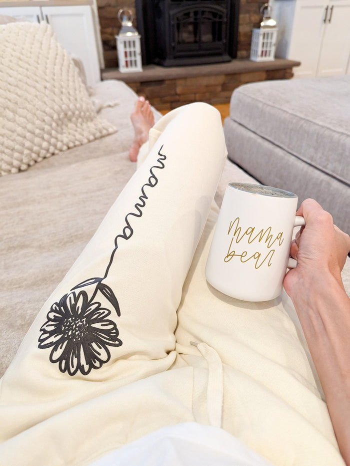 Flower mama joggers