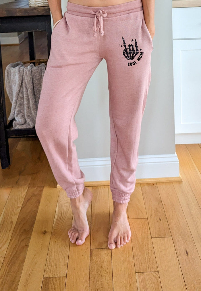 Rose Cool Mom Joggers