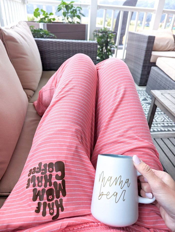 Half Mom Half Coffee Lounge Pants